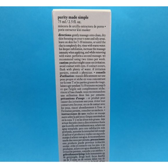 Philosophy Purity Made Simple Pore Extractor Clay Mask, 2.5oz, NEW - Picture 6 of 6